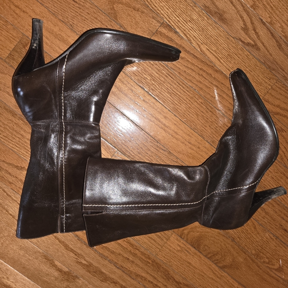 Elegant Brown Leather Boots